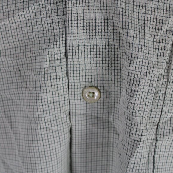Vintage Button Down Shirt - Quicksilver Green Checker Pattern - Men's XL - Picture 3 of 8